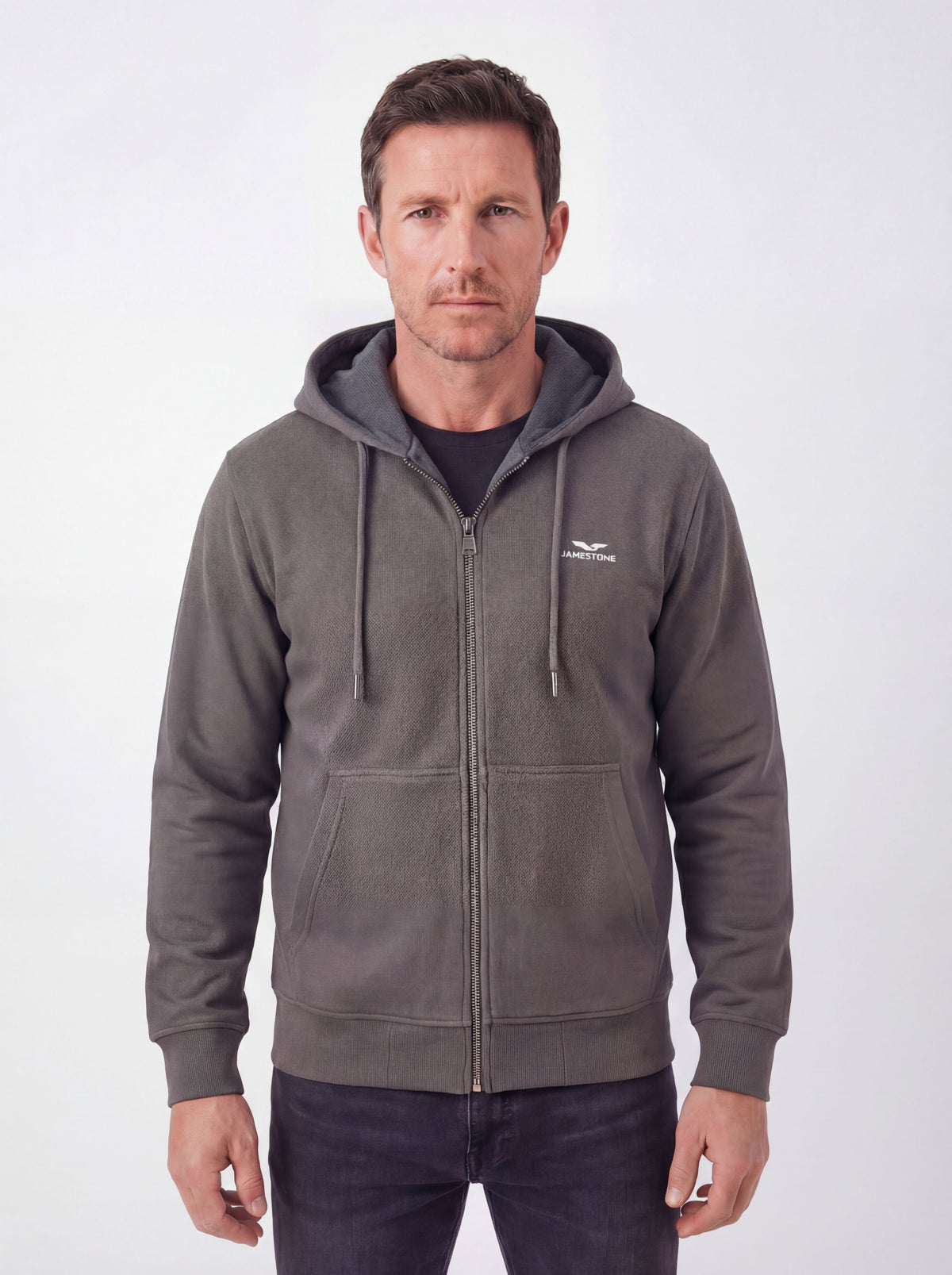 Sudadera con Cremallera de Piqué y Forro Polar - JS Arctic