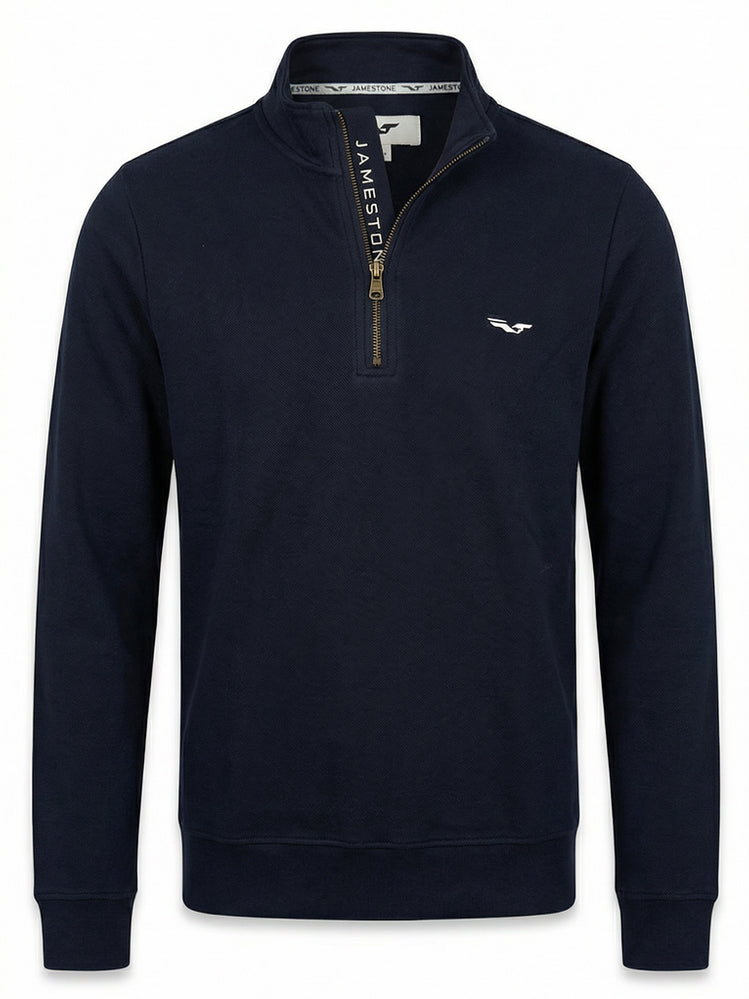 Jersey con Media Cremallera Jamestone – JS Ashford (100% Algodón Piqué)