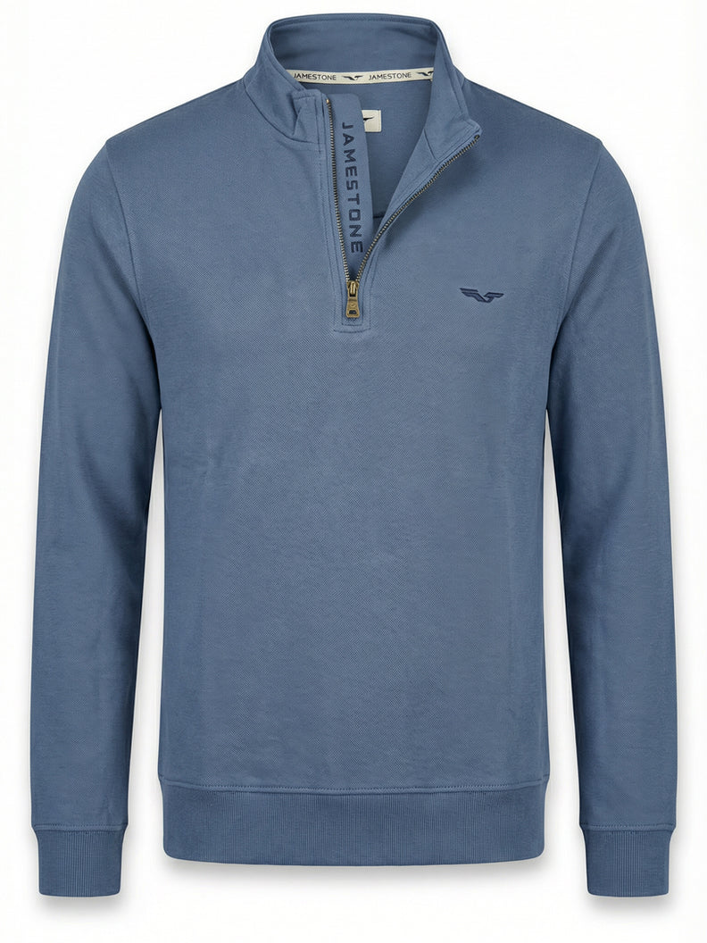 Jersey con Media Cremallera Jamestone – JS Ashford (100% Algodón Piqué)