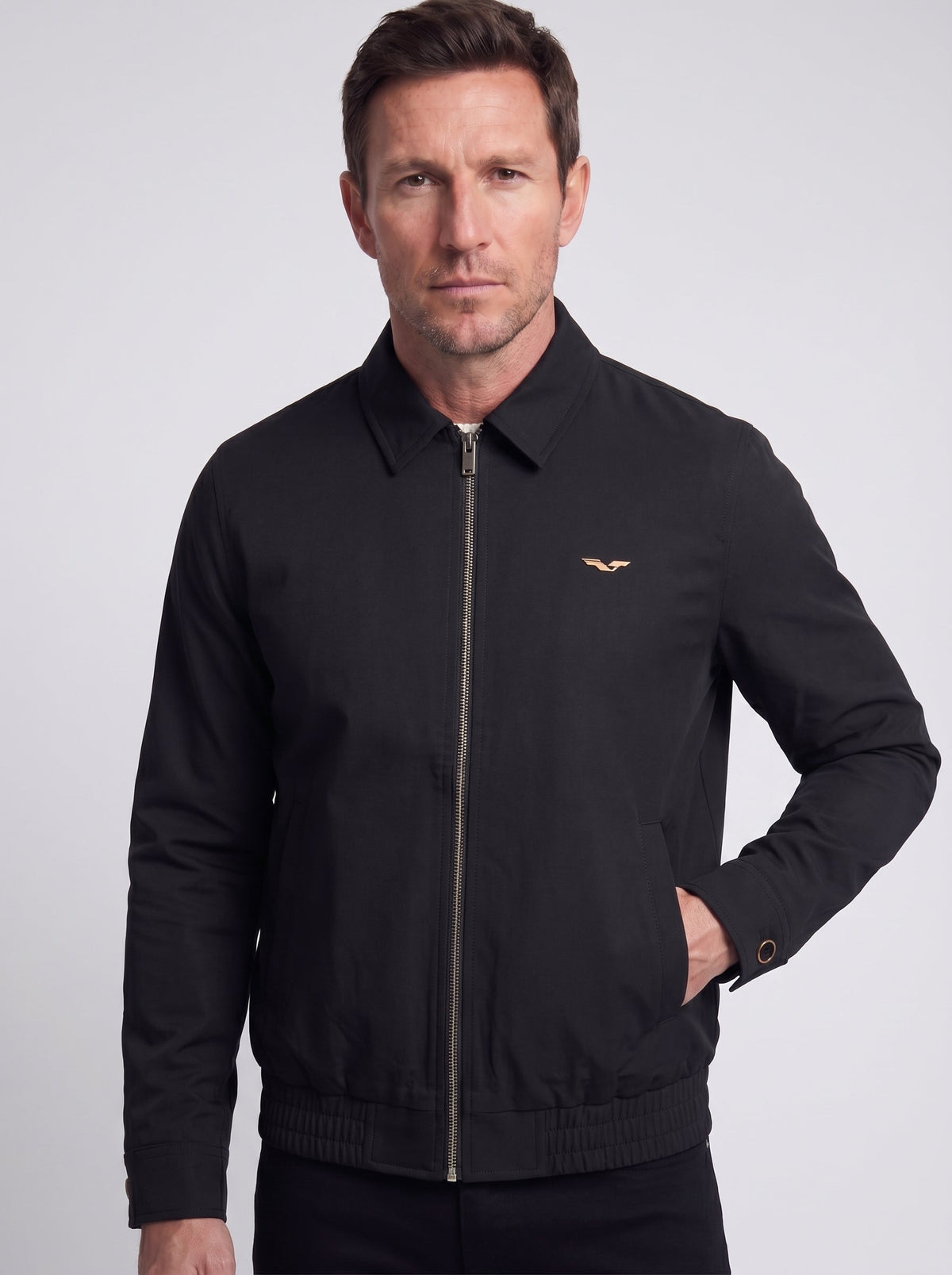 Chaqueta con Cremallera Jamestone - JS Fairmont Black
