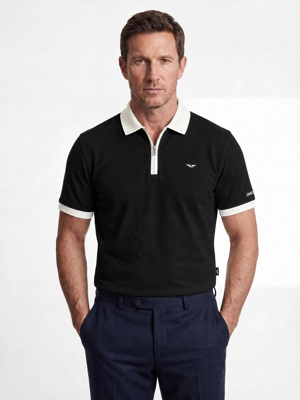 Polo con Media Cremallera - JS Cambridge