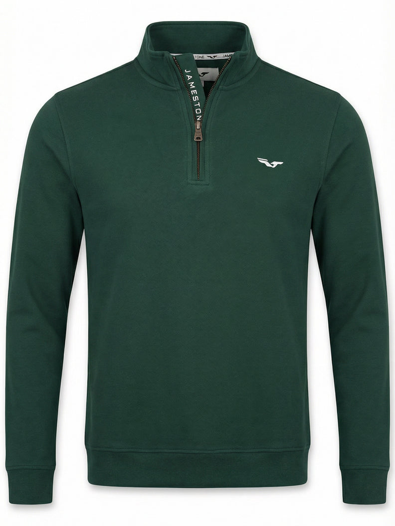 Jersey con Media Cremallera Jamestone – JS Ashford (100% Algodón Piqué)