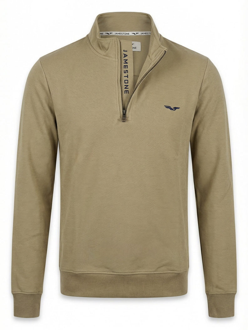Jersey con Media Cremallera Jamestone – JS Ashford (100% Algodón Piqué)