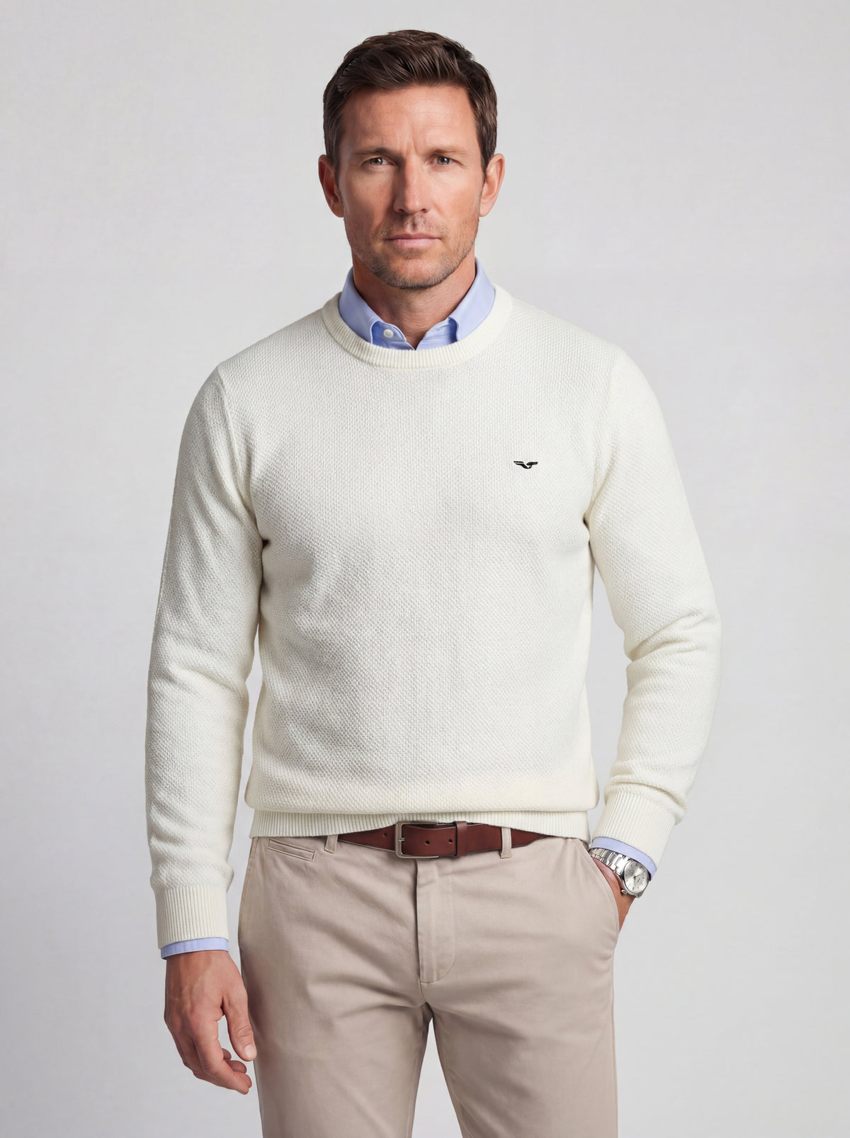 Jersey de Punto Piqué 100% Algodón (Cuello Redondo) - JS Kingsley