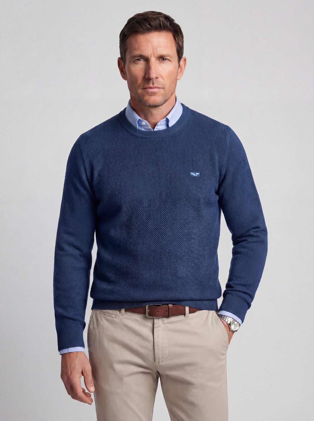 Jersey de Punto Piqué 100% Algodón (Cuello Redondo) - JS Kingsley