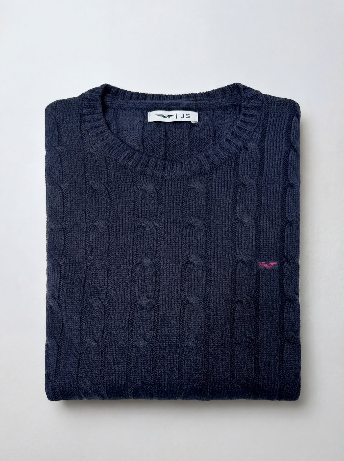 Jersey de Punto Trenzado 100% Algodón (Cuello Redondo) - JS Winchester