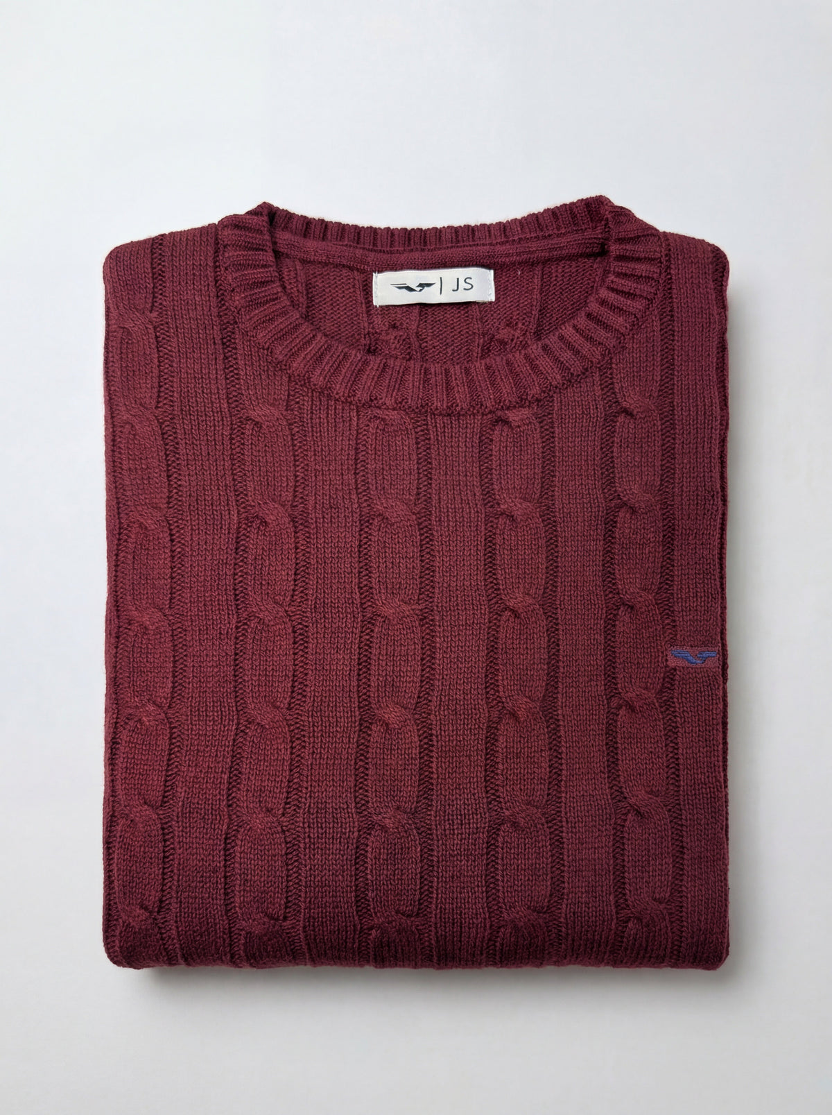 Jersey de Punto Trenzado 100% Algodón (Cuello Redondo) - JS Winchester