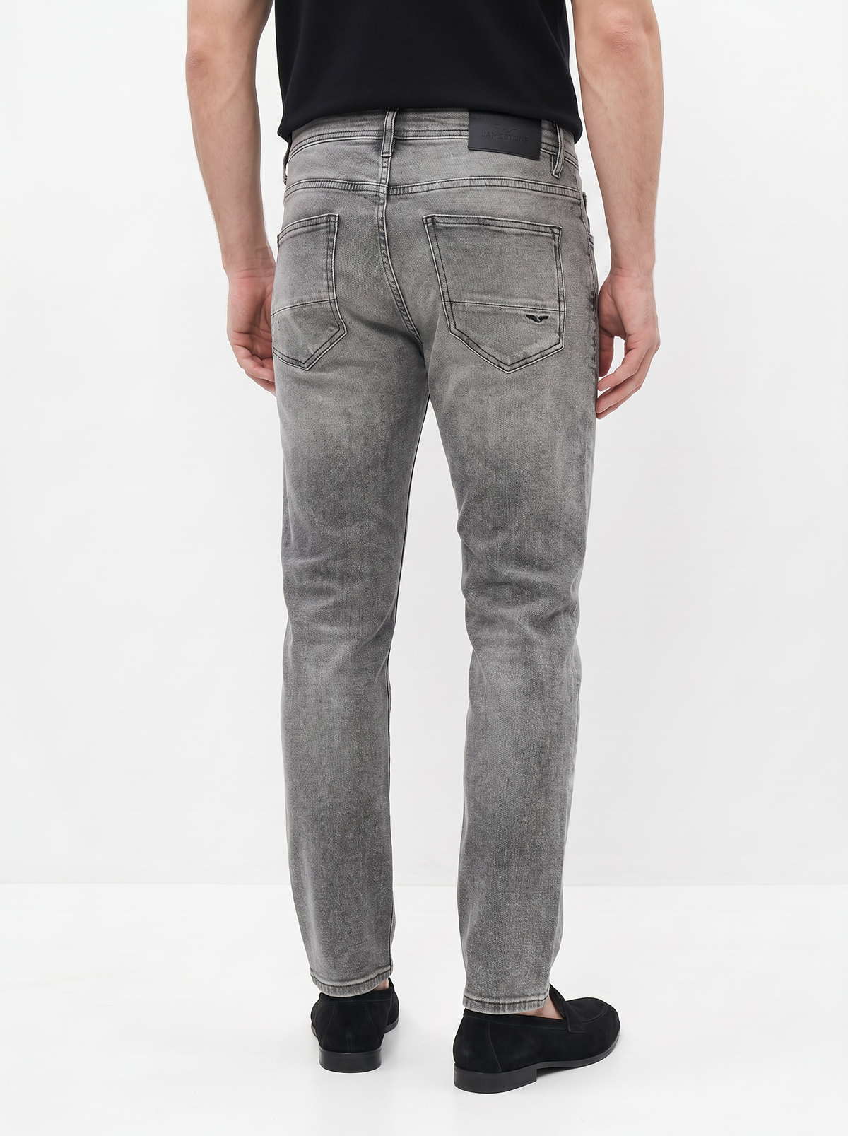 Conjunto - Camiseta JS Signature + Jeans Eagle Stone Gris + Mocasines 100% Ante (-15%)