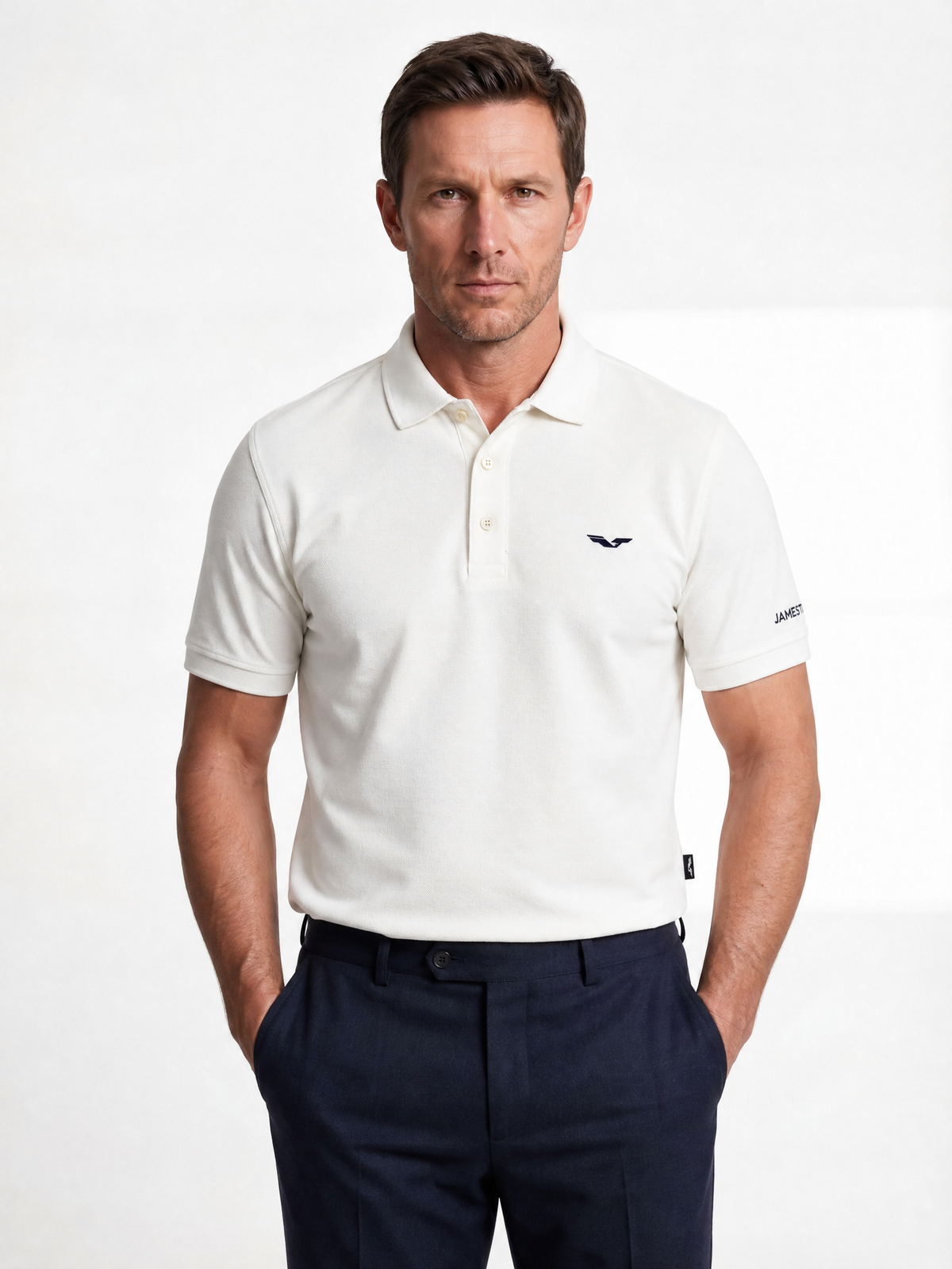 Conjunto - Polo Jamestone + Pantalón de Lino + Mocasines 100% Piel (-15%)