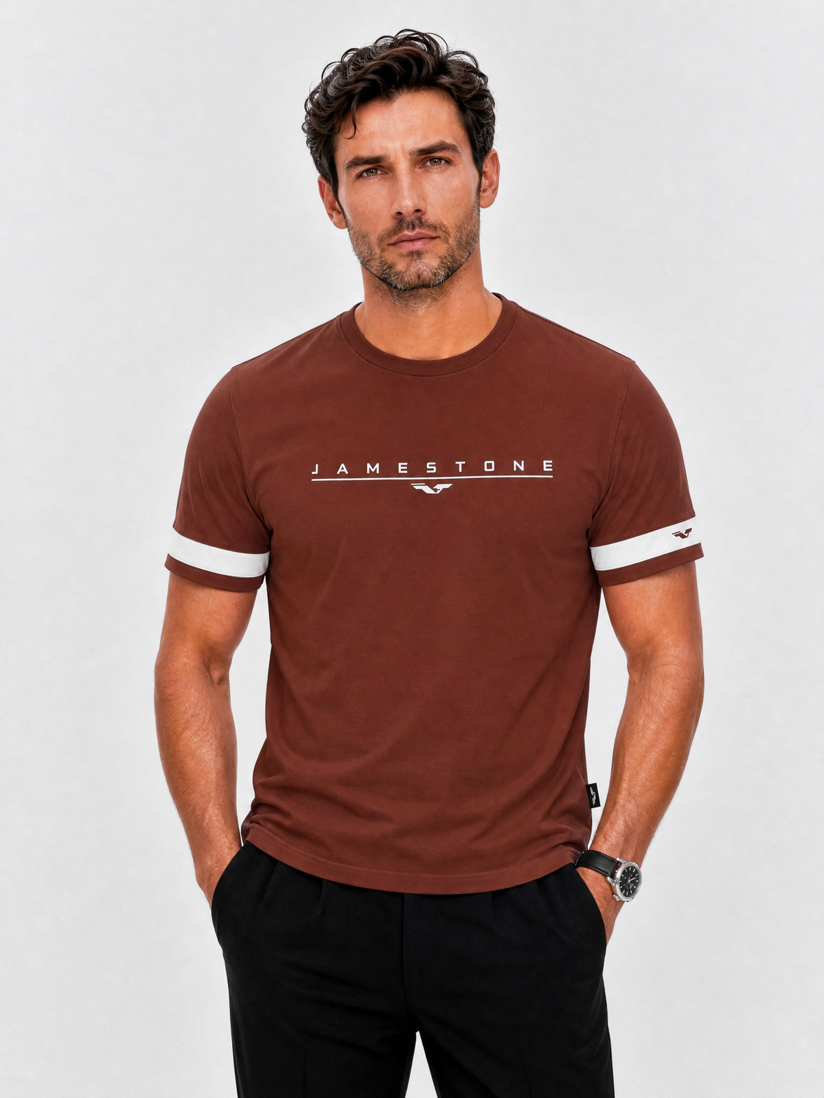 Conjunto - Camiseta JS Signature + Jeans Eagle Stone Gris + Mocasines 100% Ante (-15%)