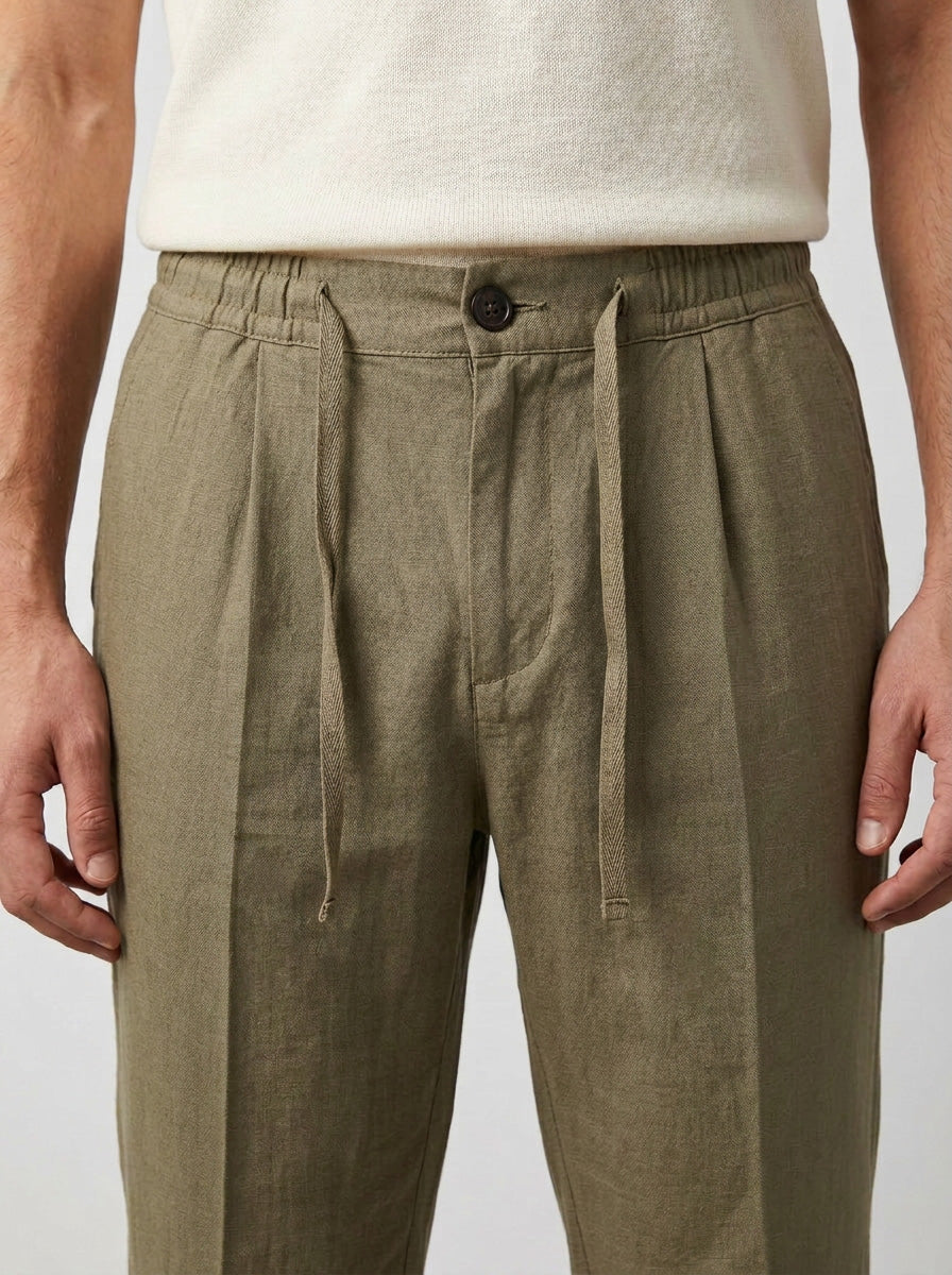 Conjunto - Polo Jamestone + Pantalón de Lino + Mocasines 100% Piel (-15%)